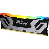 Kingston FURY CU-DIMM 24 GB DDR5-8400, Arbeitsspeicher silber/schwarz, KF584CU40RSA-24, FURY Renegade RGB, INTEL XMP