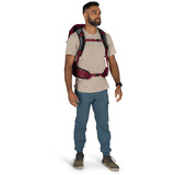 Osprey Hikelite 28 , Rucksack weinrot/schwarz, 28 Liter, Größe M/L