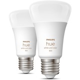 Philips Hue White & Color Ambiance E27, LED-Lampe Doppelpack, ersetzt 60 Watt