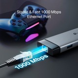 TP-Link UH9120C USB-C 9-Port Hub, Dockingstation grau/schwarz