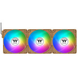Thermaltake CT120 EX Reverse ARGB Sync PC Cooling Fan Gravel Sand, Gehäuselüfter hellbraun, 3er-Pack, 120 mm