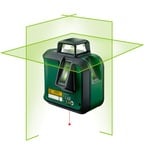 Bosch Heimwerken & Garten Kreuzlinienlaser AdvancedLevel 360 grün/schwarz, grüne Laserlinien, Reichweite Ø 24 Meter