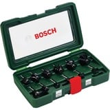 Bosch Heimwerken & Garten Wolfram-Carbide-Fräser-Set, 12-teilig 1/4" Schaft