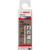 Bosch Metall-Spiralbohrer HSS-Co, Ø 3,5mm 10 Stück, Arbeitslänge 39mm
