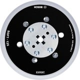 Bosch Professional Expert Multiloch Universalstützteller, weich, Ø125mm, M8+5/16", Schleifteller schwarz, für Exzenterschleifer