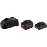 Bosch Professional Starter-Set 18V, ProCORE 18V 4.0Ah + ProCORE 18V 5.5Ah + GAL 1880 CV Professional schwarz, 2x Akku + Ladegerät, AMPShare Alliance
