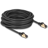 DeLOCK RJ-45 Netzwerkkabel Cat.6a S/FTP, mit Cat.7 Rohkabel schwarz, 10 Meter, 600 MHz, Industrie- und Outdoor-tauglich