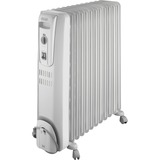 DeLonghi Öl-Radiator KH771230V weiß, 2.500 Watt, zusätzliches 500 Watt Gebläse-Heizelement