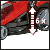 EINHELL Akku-Rasenmäher GE-CM 36/43 Li M - Solo, 36Volt (2x18V) rot/schwarz, ohne Akku und Ladegerät