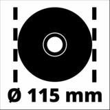 EINHELL Winkelschleifer TC-AG 115/1 rot/schwarz, 600 Watt