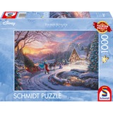 Schmidt Spiele Thomas Kinkade Studios: Disney Dreams Collection - Cinderella Bringing Home the Tree, Puzzle 1000 Teile