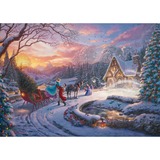 Schmidt Spiele Thomas Kinkade Studios: Disney Dreams Collection - Cinderella Bringing Home the Tree, Puzzle 1000 Teile