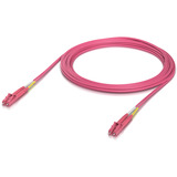 Ubiquiti UACC-OFC-M2-LULU-10M OM4 Duplex LC UPC Fiber Patch Kabel rosa