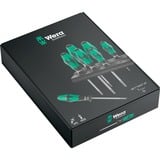 Wera 367/7 Sechsrund HF Schraubendrehersatz Kraftform Plus + Rack schwarz/grün, 7-teilig, mit Haltefunktion