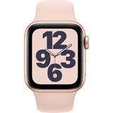Apple Watch SE, Smartwatch gold/rosa, 40mm, Sportarmband, Aluminium-Gehäuse