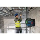 Bosch Professional Akku-Linienlaser GLL 12V-100-33 CG Professional blau/schwarz, grüne Laserlinien, inkl. Universalhalter LB 10