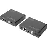 Digitus 4K HDBaseT 2.0 HDMI KVM Extender Set, HDMI Verlängerung schwarz, 100 m