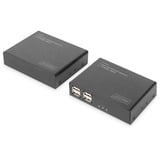 Digitus 4K HDBaseT 2.0 HDMI KVM Extender Set, HDMI Verlängerung schwarz, 100 m