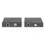 Digitus 4K HDBaseT 2.0 HDMI KVM Extender Set, HDMI Verlängerung schwarz, 100 m