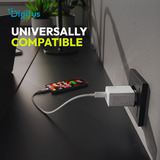Digitus USB Charger 20W, 1x USB-C, 1x USB-A, Ladegerät weiß