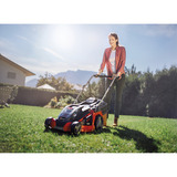 EINHELL Akku-Rasenmäher GE-CM 43 Li M Kit, 36Volt (2x18V) rot/schwarz, 2x Li-Ionen Akku 4,0Ah