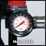 EINHELL Kompressor TE-AC 110/6 Silent Plus schwarz/rot, 550 Watt