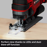 EINHELL Power X-Change Akku-Stichsäge TE-JS 18/100 Li - Solo, 18Volt rot/schwarz, ohne Akku und Ladegerät