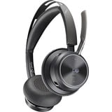 HP Poly Poly Voyager Focus 2 USB-C-C Headset schwarz, Microsoft Teams zertifiziert, USB-C/-A Adapter, Ladestation