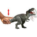 Mattel Jurassic World Rebirth Power Devour Tyrannosaurus Rex, Spielfigur mit Lichtern und Geräuschen