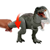 Mattel Jurassic World Rebirth Power Devour Tyrannosaurus Rex, Spielfigur mit Lichtern und Geräuschen