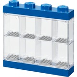 Room Copenhagen LEGO Minifiguren Vitrine blau, Aufbewahrungsbox blau/transparent, transparent