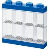 Room Copenhagen LEGO Minifiguren Vitrine blau, Aufbewahrungsbox blau/transparent, transparent