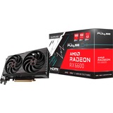 SAPPHIRE Radeon RX 6600 Pulse Gaming, Grafikkarte RDNA 2, GDDR6, 3x DisplayPort, 1x HDMI 2.1