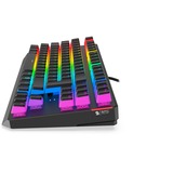 SPC Gear GK630K Tournament, Gaming-Tastatur schwarz/transparent, DE-Layout, Kailh RGB Red, Pudding Edition