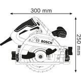 Bosch Handkreissäge GKS 55+ GCE Professional blau, 1.350 Watt, in L-BOXX 238