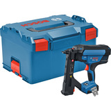 Bosch Professional Akku-Holztacker GTH 18V-38 2M Professional solo, 18Volt, Elektrotacker blau/schwarz, ohne Akku und Ladegerät, in L-BOXX