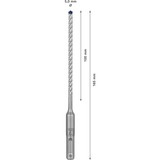 Bosch Professional EXPERT Hammerbohrer SDS-plus-7X, Ø 5mm, 30 Stück Arbeitslänge 100mm