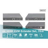 Digitus 4K HDMI KVM Extender Set, HDMI Verlängerung 
