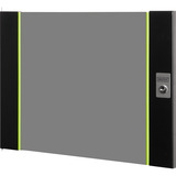 Digitus Glas-Fronttür für 19" 9HE Wandgehäuse Unique Serie, Frontpanel schwarz, 9 Höheneinheiten