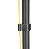 Digitus Mobiler Arbeitsplatz mit Höhenverstellung, Arbeitstisch schwarz, für PC, Monitor und Tastatur / Maus