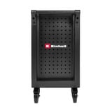 EINHELL Werkstattwagen leer, 6 Schubladen, Werkzeugwagen schwarz/rot, 4 flache, 2 hohe Schubladen
