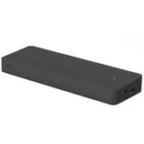 Fujitsu USB-C Dock Generalüberholt, Dockingstation schwarz, USB-A, HDMI, DisplayPort, mit 90W Netzteil 