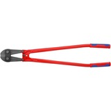 KNIPEX Bolzenschneider 71 72 910, Schneid-Zange rot/blau, 12-fach einstellbar, mit Dämpfer