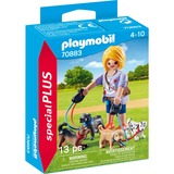 PLAYMOBIL 70883 specialPLUS Hundesitterin, Konstruktionsspielzeug Mit vier quirligen Hunden