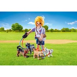 PLAYMOBIL 70883 specialPLUS Hundesitterin, Konstruktionsspielzeug Mit vier quirligen Hunden