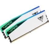 Patriot DIMM 48 GB DDR5-6000 (2x 24 GB) Dual-Kit, Arbeitsspeicher weiß, PVER548G60C42KW, Viper Elite 5 RGB, INTEL XMP, AMD EXPO