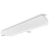 Philips HUE White & Color Ambiance Rechteckige Panelleuchte Surimu, LED-Leuchte weiß, 30 x 120 cm