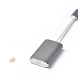 SMARTKEEPER ESSENTIAL Mini DisplayPort Lock (MD04) + Lock Key Mini (U04), Einsteckschloss Farbcode Grau, 4 Stück + 1 Schlüssel