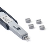 SMARTKEEPER ESSENTIAL Mini DisplayPort Lock (MD04) + Lock Key Mini (U04), Einsteckschloss Farbcode Grau, 4 Stück + 1 Schlüssel