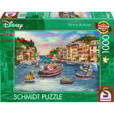 Schmidt Spiele Thomas Kinkade Studios: Disney - Mickey and Minnie in Italy, Puzzle 1000 Teile